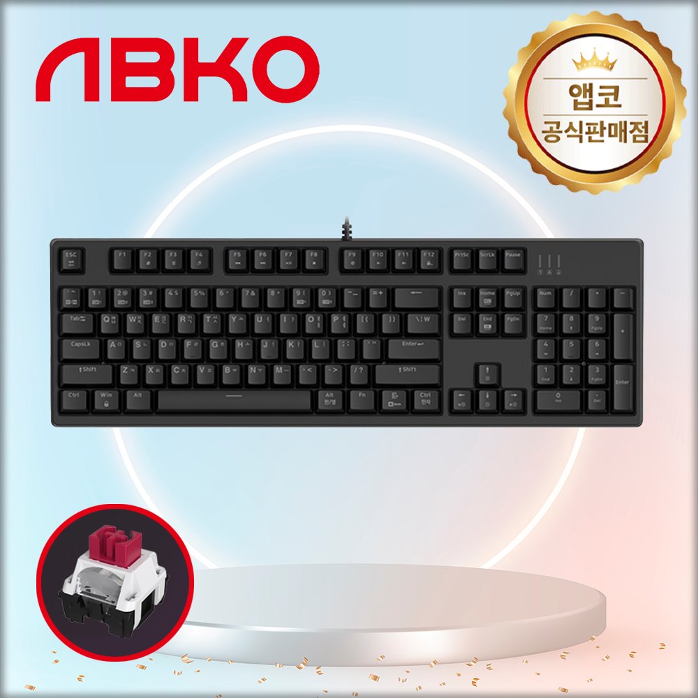 앱코 K660S V2 카일 광축 게이밍 키보드 블랙, 적축, 40g 상세 이미지 1