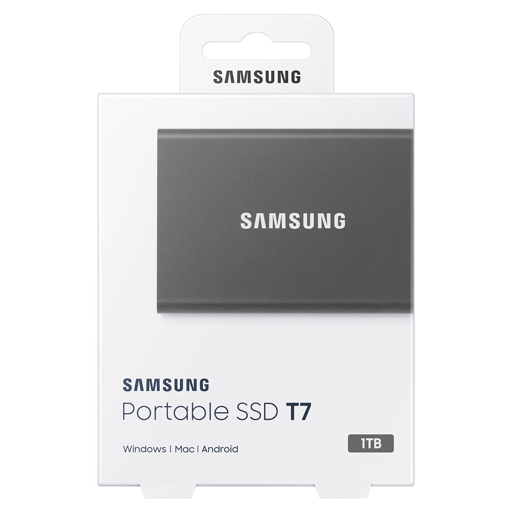 삼성전자 삼성 포터블 외장 SSD T7 데이터 복구 서비스 1TB, 그레이 상세 이미지 2