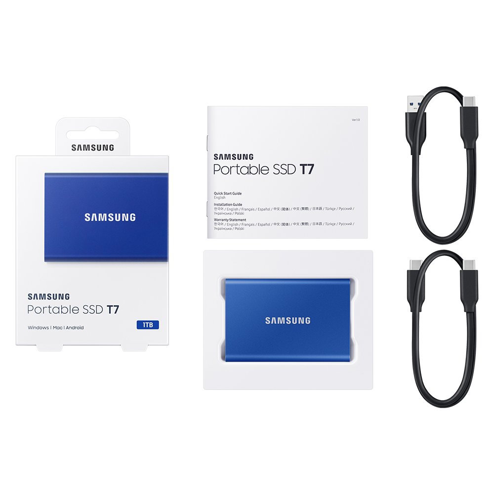 삼성전자 삼성 포터블 외장 SSD T7 데이터 복구 서비스 1TB, 그레이 상세 이미지 2